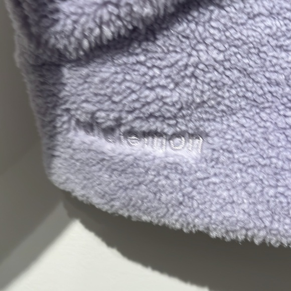 Lululemon Scuba Oversized Half-Zip Fleece Hoodie in Faint Lavender - size M/L - Picture 7 of 10